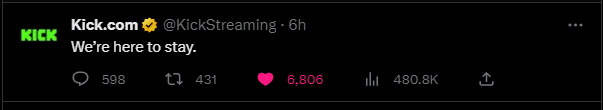 IlijaCarr's tweet photo. I think kick will announce program today or tomorrow about geting payed for watchtime. #KickStreamer #KickStreamers #KickStreaming #kick #KickAffiliate https://t.co/EtmVJ6h45C