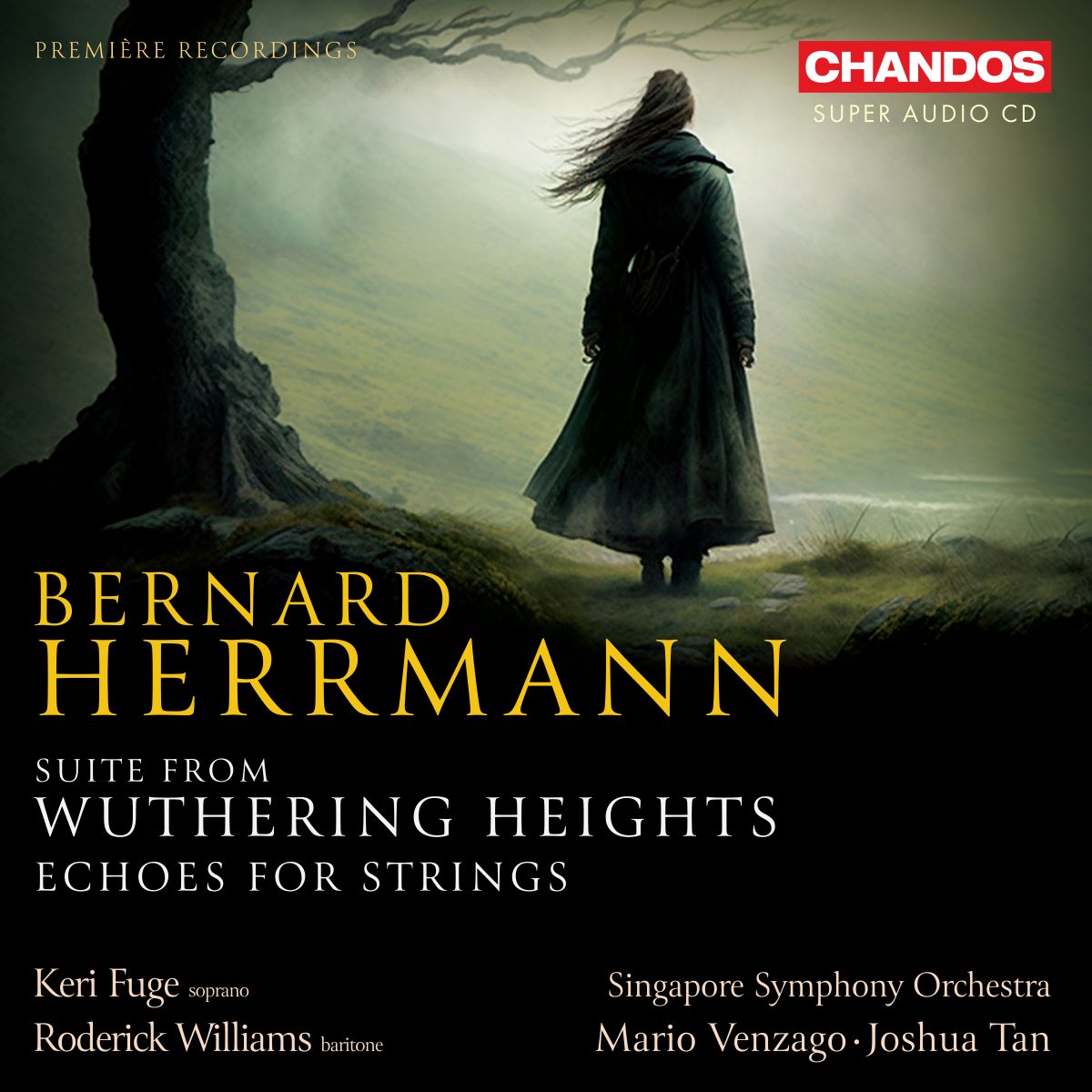 🌟Herrmann: Suite from Wuthering; Echoes for Strings is officially OUT TODAY! 🎉 Immerse yourself in a mesmerizing performance by @SingaporeSymph with Mario Venzago and Joshua Tan, featuring @KeriFuge and @RGCWbaritone as Cathy and Heathcliff 💿✨ 👉tinyurl.com/4x9d7ph3?utm_c…