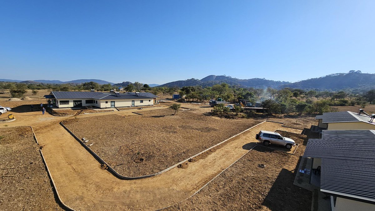 Built2CareZim's tweet photo. Mataga Health Centre is nearing completion, with all identified snags being attended to and final clearing progressing. The delivery of medical equipment has begun, with import licenses for other medical and non-medical items currently in process. https://t.co/vxcIXmS4ax