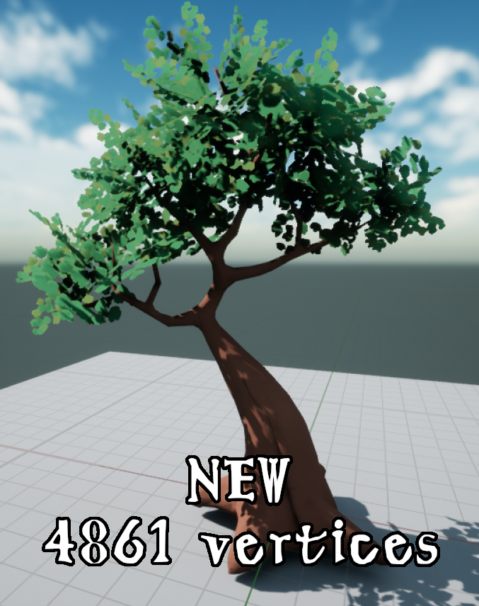 NuraxInt's tweet photo. We redesigned our tress to be more performant and nice! What do you think? #Florifer #gamedev #indiedev #ue4 #gardening #studioghibli #trees #3Dmodeling https://t.co/oZuilo4eJA