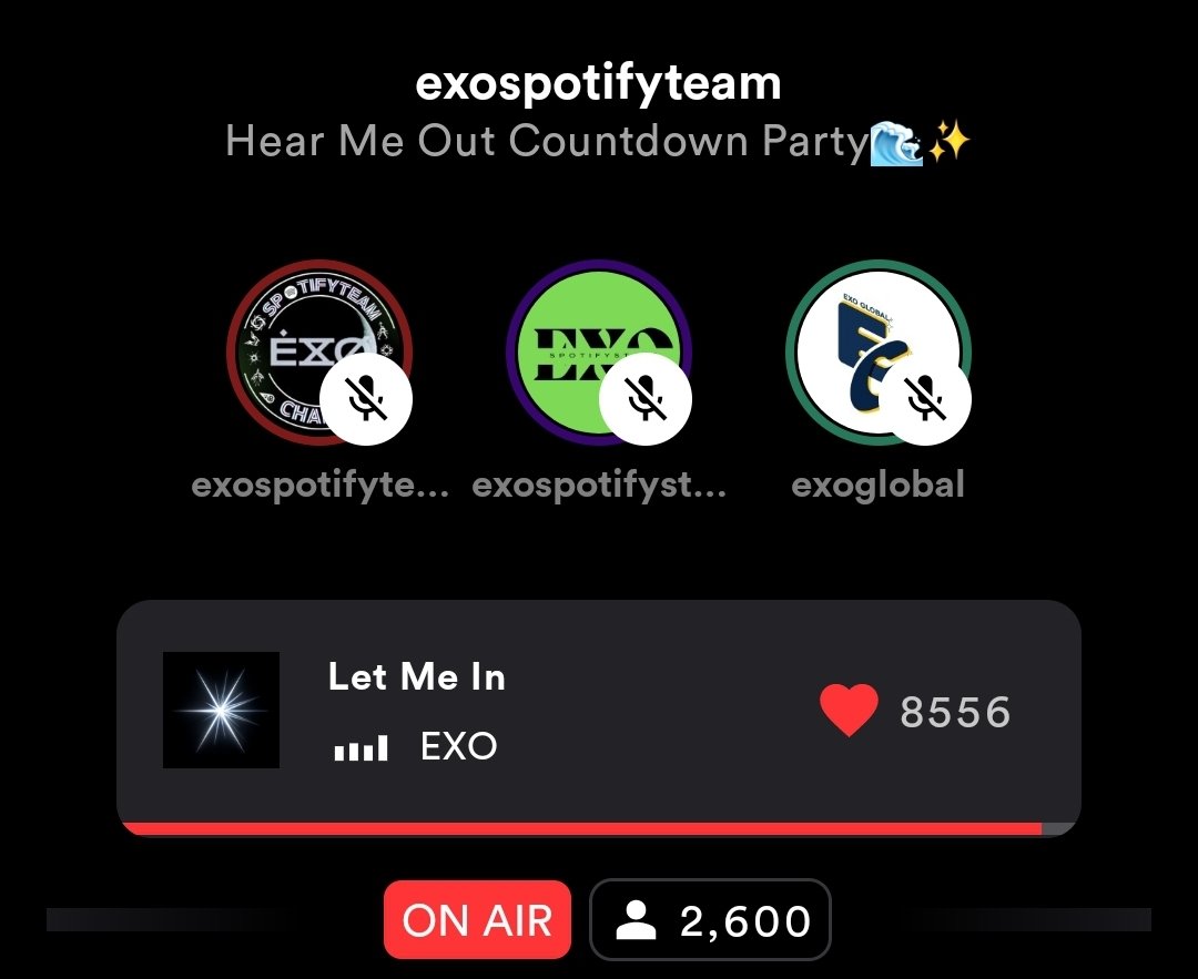 Guess who's here 😈 Please welcome @EXOGlobal on the Station!

🔗stationhead.com/exospotifyteam

#EXOLsOnStationhead
#LetMeInbyEXO #EXO_EXIST
#EXO #엑소 @weareoneEXO