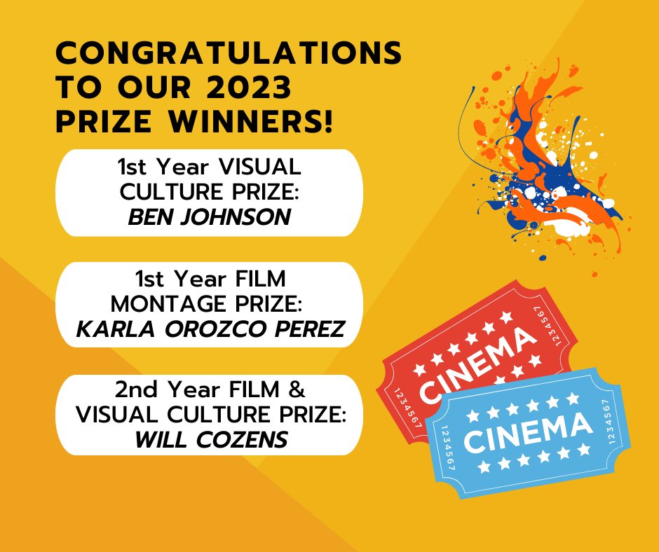 This graduation week, we're celebrating the achievements of our students at all levels of our programme. Many congratulations to the recipients of our Level 1 and 2 Film & Visual Culture prizes!👏👏👏
#AbdnUni #AbdnFamily