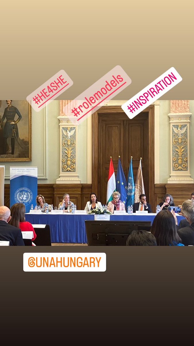 International Women’s Day in Diplomacy - celebrated in Budapest @ UNA Hungary. 
Joy and inspiration! 
#women4diplomacy #HE4SHE #HungarianAcademy4Diplomacy