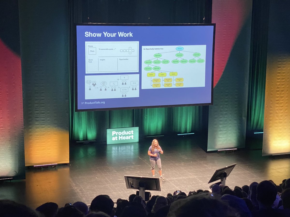 Awesome actionable talk, thank you <a href="/ttorres/">Teresa Torres</a> <a href="/ProductAtHeart_/">Product at Heart</a>