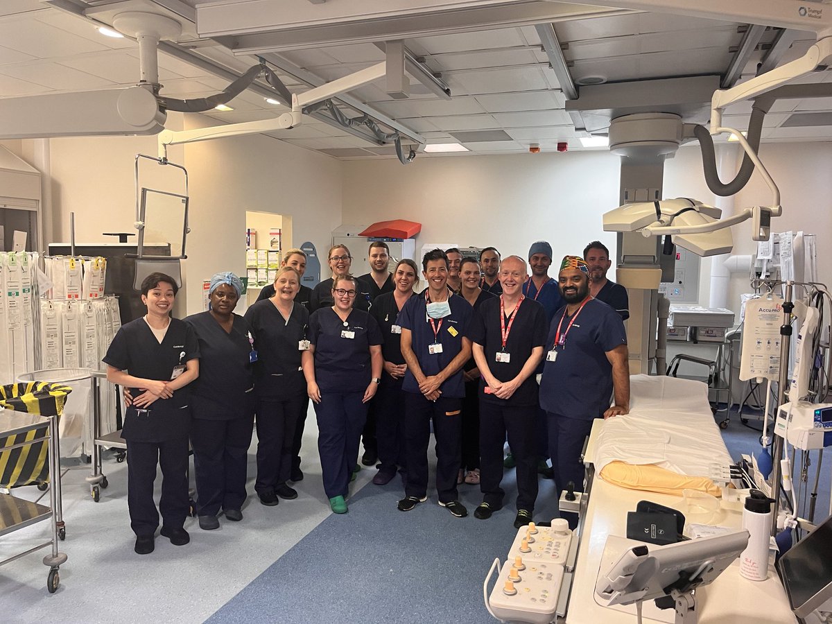 Yesterday at #JamesCookHospital we performed 10 #TAVI procedures in 1 day. Our patients are all awake, and the majority have only paracetamol. Of these 10, 7 were well enough to go home the same day! What an achievement! @SouthTees @ccu_jcuh @EdwardsLifesci @Edwards_TAVR