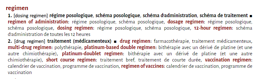 MedLexic's tweet photo. Les difficultés de l'anglais médical.
Aujourd'hui: «regimen».
#MedLexic #Traduction #Médicale #Medtrans #MedTwitter #MedTwitterQc https://t.co/zy2eX238bS