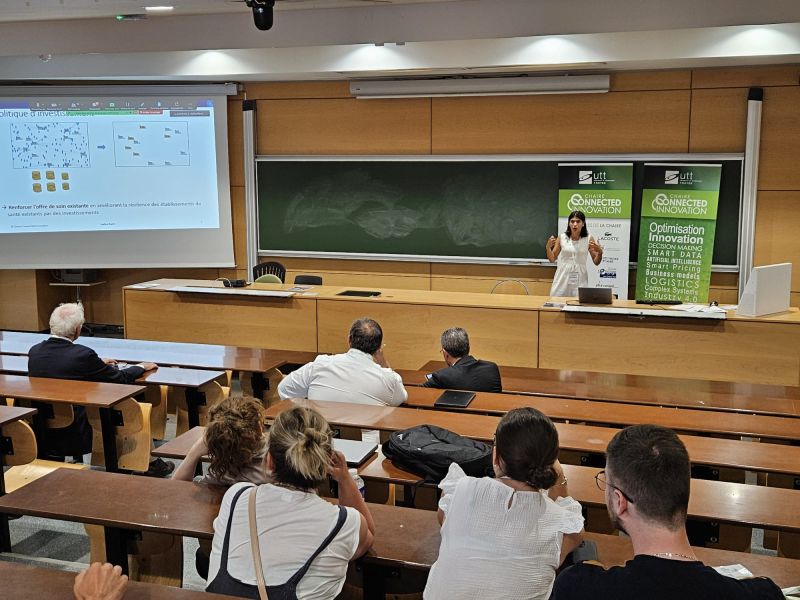 ChaireCI's tweet photo. Les #1820delaChaire, Présentation de Isaline Baret, Chercheuse de la @ChaireCI, sur des travaux de recherche intitulés : Stratégie d’investissements pour fiabiliser un système de santé
@UTTroyes 
@FondationUTT 
Retrouvez le replay sur : https://t.co/Fu5fCoqi9h https://t.co/b8b7rZzuIj