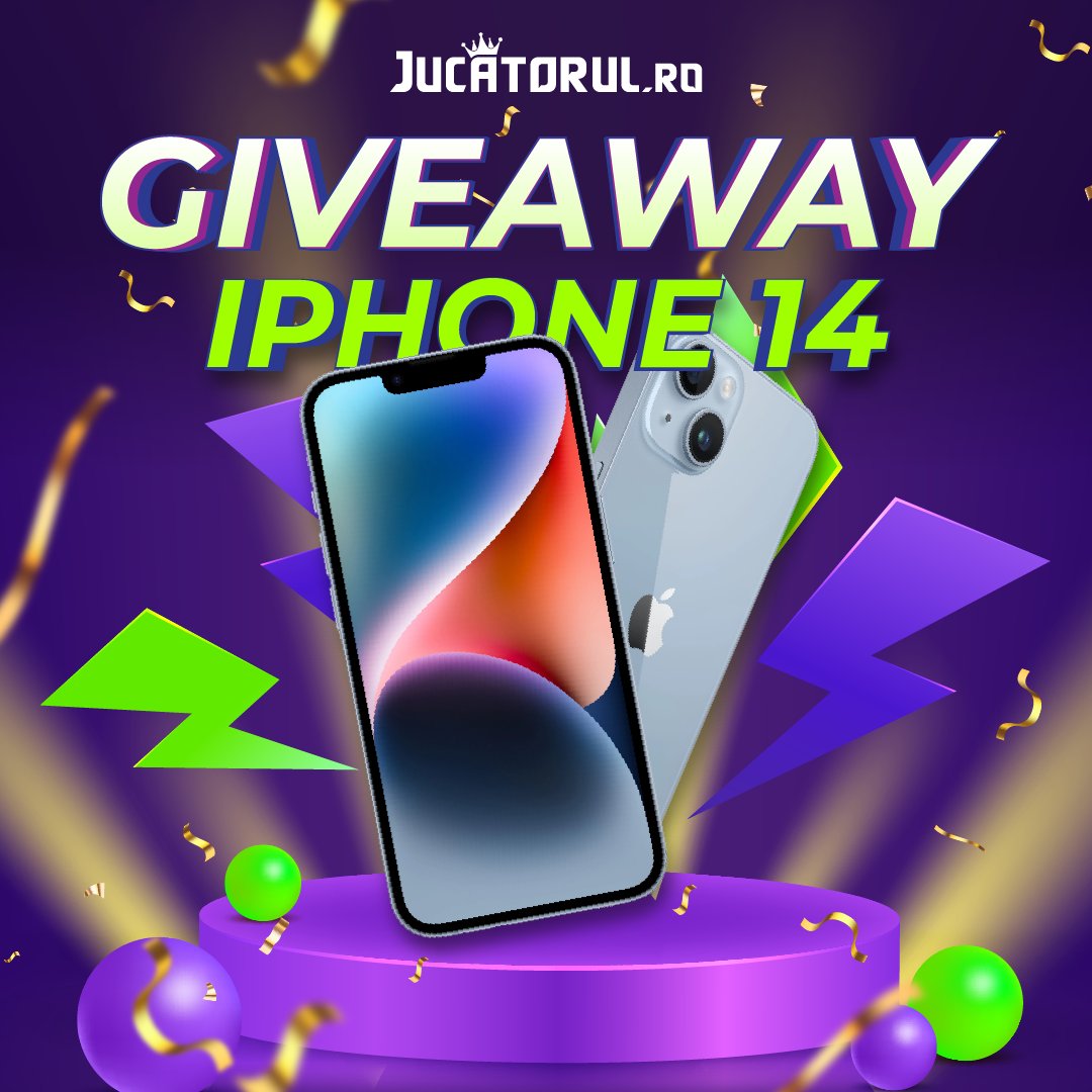 jucatorul_ro's tweet photo. Ai 2 minute sa intri intr-un giveaway pentru un iPhone 14?
https://t.co/WuaxGlExtl link de inscriere. Gratuit evident!
#Giveaways #concurs https://t.co/LpCFEV0rwW