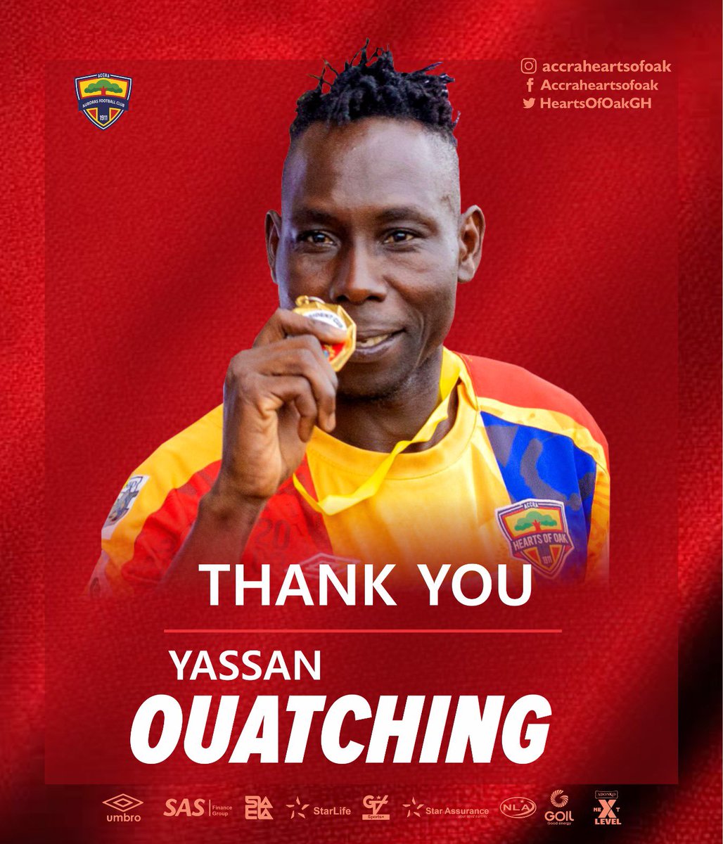 SannieDaara's tweet photo. Our Hearts of Oak puts the skids under Yassan Ouatching in yet another rapid failed project. 

The striker leaves without even scoring a goal from  the offside position🙄.

This happens to all clubs but the quick succession of failed or below par signings by Hearts must get HRH Togbe Afede to examine why such failures have become too common at the club these days.

After narrowly escaping relegation HRH Togbe must also see that his praiseworthy investment in the club is going down the drain.

Supporters are turning away in droves as the people he trusts to run the club are clueless. 

When talent abounds in Ghana why embark on such expensive signings that bring nothing to the club?

Ten things HRH Togbe must do  immediately to save Hearts from total collapse:

1. Phase out current mg't.
2. Appoint young people & tap into the knowledge of some of the  mg't & board of early 2000s.
3. New coach - someone modern with strong local experience.
4. Get a modern scouting team to guide recruitment & matches.
5. Recruit top local players for the upcoming season.
6. Put the academy in place and must be run by professionals.
7. Embark on a project to woo the supporters.
8. Embark on a project to recruit the next generation of supporters.
9. Seek new revenue opportunities for the club.
10. HRH Togbe must stay away from the day-to-day administration of the club.