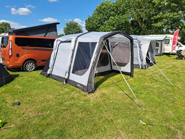 The team have been busy setting up at <a href="/Lowdhams/">Lowdhams</a> for their ONE BIG WEEK AWNING EVENT! 
Come and join the team and check out our fantastic range of Driveaway, Caravan &amp; Motorhome Awnings! 
Preview event starts this weekend!
One Big Week Awning Event starts 3rd - 9th July!