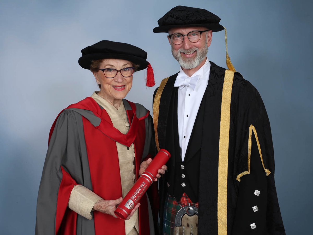 MiddlesexUni's tweet image. We’ve awarded Dame Carol Black with an Honorary Degree 🙌We are proud to work with @DameCarolBlack on Universities UK’s Student Drugs Taskforce. Her career includes important work as a clinician, scientist, administrator, and reformer #MDXGrad