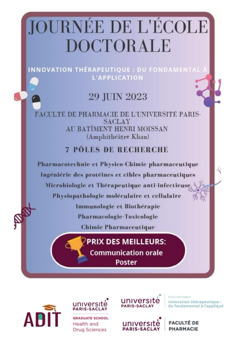 GuignabertLab's tweet image. Bravo à Fabien Robert pour avoir remporté le prix de la #meilleure présentation orale à la journée de l’école doctorale IFTA ! Il a présenté son projet de thèse :Rôle du BMP9 dans le syndrome hépatopulmonaire 
@InsermU999 @UnivParisSaclay @InsermIDF