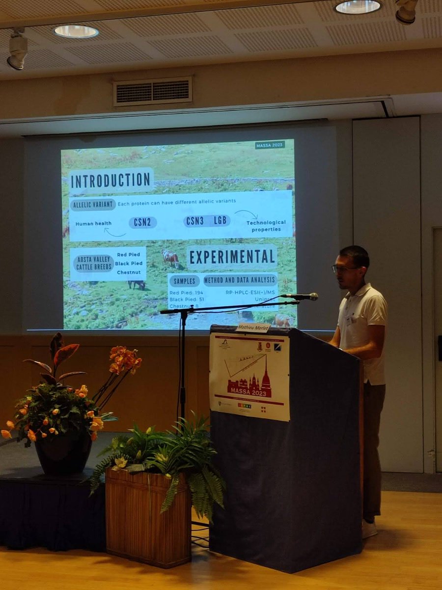Entusiasti di aver partecipato al prestigioso congresso #MASSA2023 e di avere avuto i nostri ricercatori, Sabina Valentini e Mathieu Merlet, in agenda nella sessione orale, per presentare i risultati delle analisi effettuate nei laboratori  <a href="/iaraosta/">Institut Agricole Régional</a>