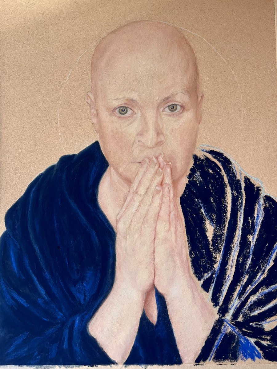 Arlene Fleming (@arlene_fleming1) on Twitter photo Day 8 - continuing the robe and finding a way of blending pastels which is so simple but so satisfying. I love the depth of pure pigment in the dark blue unison pastel. Fundraising for
<a href="/ChemogiftbagsUK/">Chemogiftbags</a> peoplesfundraising.com/donation/chemo⦠Day 8 - continuing the robe and finding a way of blending pastels which is so simple but so satisfying. I love the depth of pure pigment in the dark blue unison pastel. Fundraising for
<a href="/ChemogiftbagsUK/">Chemogiftbags</a> peoplesfundraising.com/donation/chemoā¦