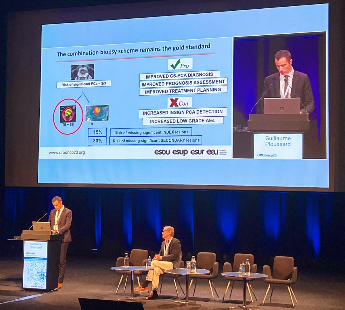 Great presentation by @GPloussard at #UroOnco23 about prostate biopsy scheme 🔝 @EAU_Uroonco