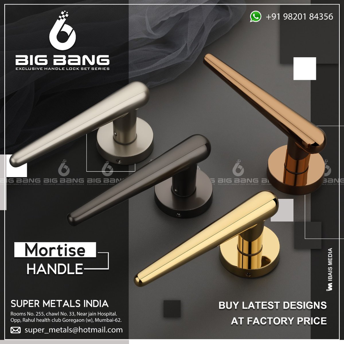 HardwareForever's tweet image. SUPER METALS INDIA
Contact : 9820184356

#mortiselockhandle #mortiselock  #mortisehandlehardware #handleproduct  #handlearchitecture #handle #handlehardware #doorinterior #doorarchitecture #architecturehardware #architecturalhardwareproduct #omphardwareforever #hardwareforever
