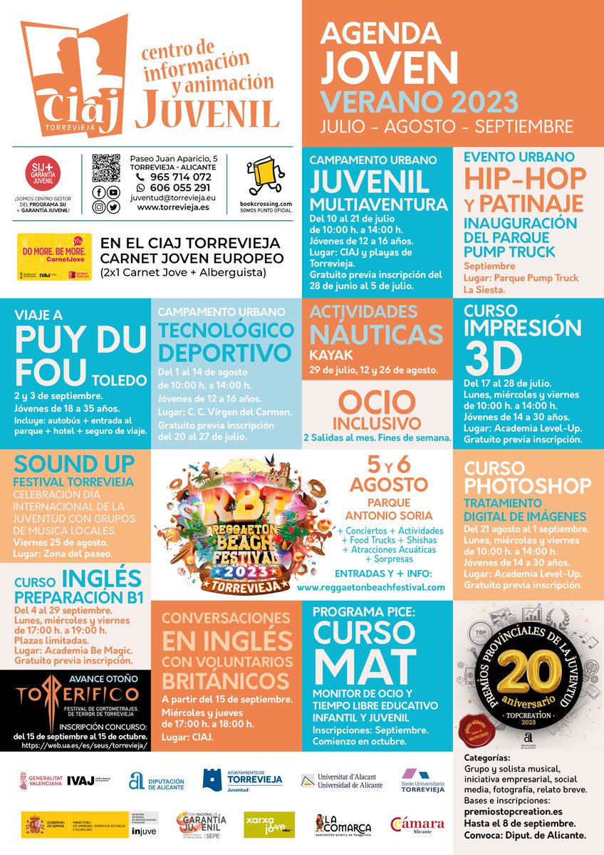 vistaalegretorrevieja.com/?p=25595
Juventud presenta la nueva agenda joven del verano.
<a href="/ciajtorrevieja/">Torrevieja Juventud</a> #Juventud #torrevieja