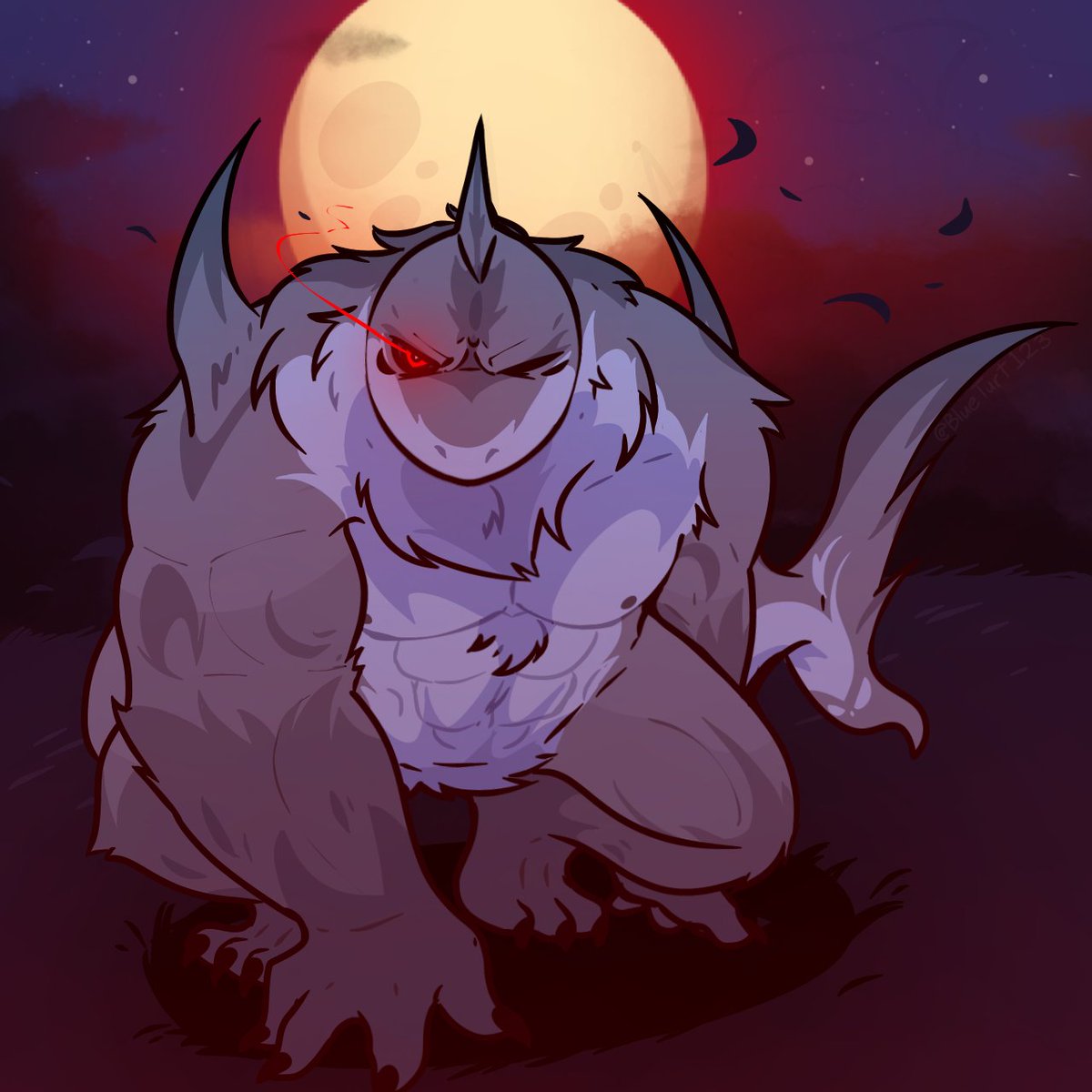 Da_WereShark's tweet photo. The bloody night... 🌙 https://t.co/FMHiIxlCqE