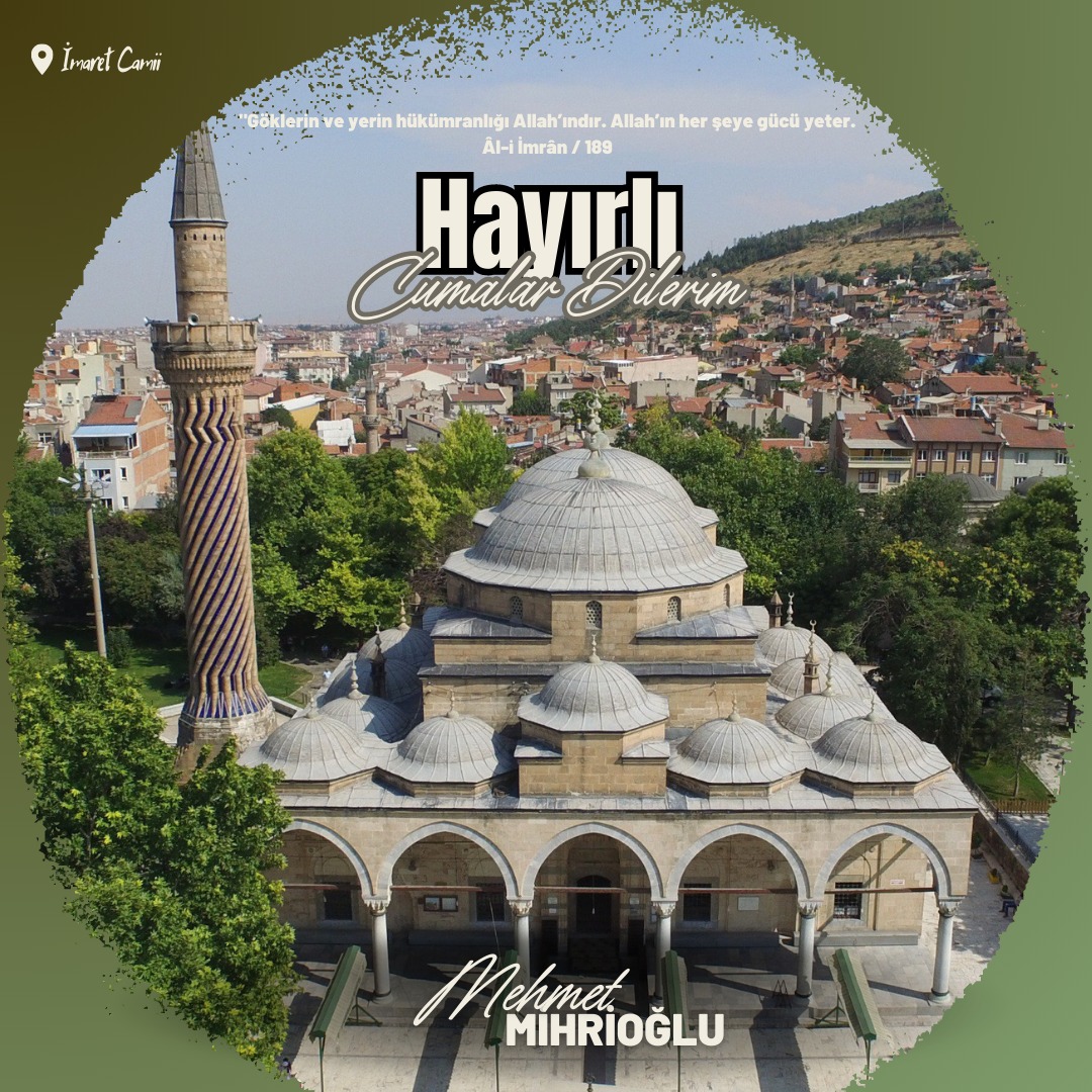 "Göklerin ve yerin hükümranlığı Allah’ındır. Allah’ın her şeye gücü yeter. 
Âl-i İmrân / 189

Cumanız hayırlı, huzurlu ve bereketli olsun.