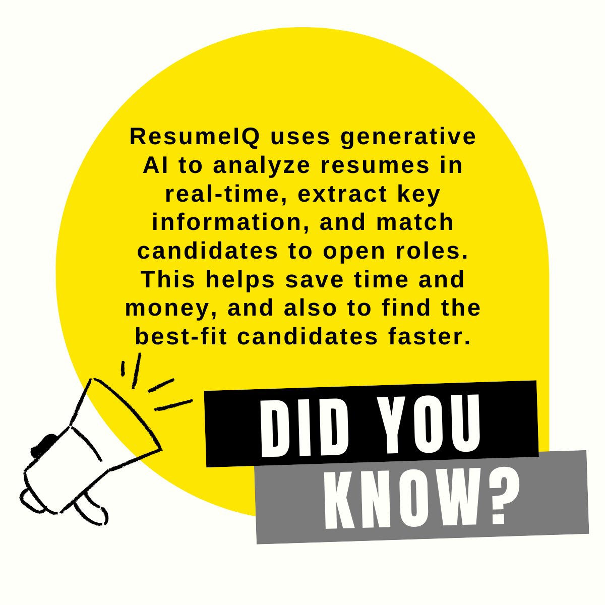 ResumeIQ uses Gen AI to analyze resumes in real-time, extract key information and find the best-fit candidates. #AIResumeScreening #AI #GenerativeAI #HR #ResumeIQ #staffingsolution #recruitmentautomation #SoftwebNXT #strategicrecruitment #HumanResources