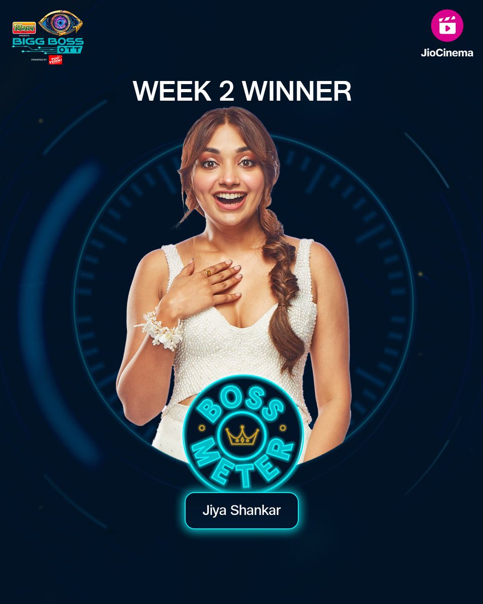 HotstarReality's tweet photo. Boss meter mein Jiya ne jeeta janta ka dil❤️
Watch new episodes of #BiggBossOTT2, streaming free at 9pm everyday.

#JiyaIsTheBoss

#BossMeter #AsliBoss #BBOTT2onJioCinema #BBOTT2 #JiyaShankar @beingsalmankhan

@heyshankar_ https://t.co/xEwZht4U7i