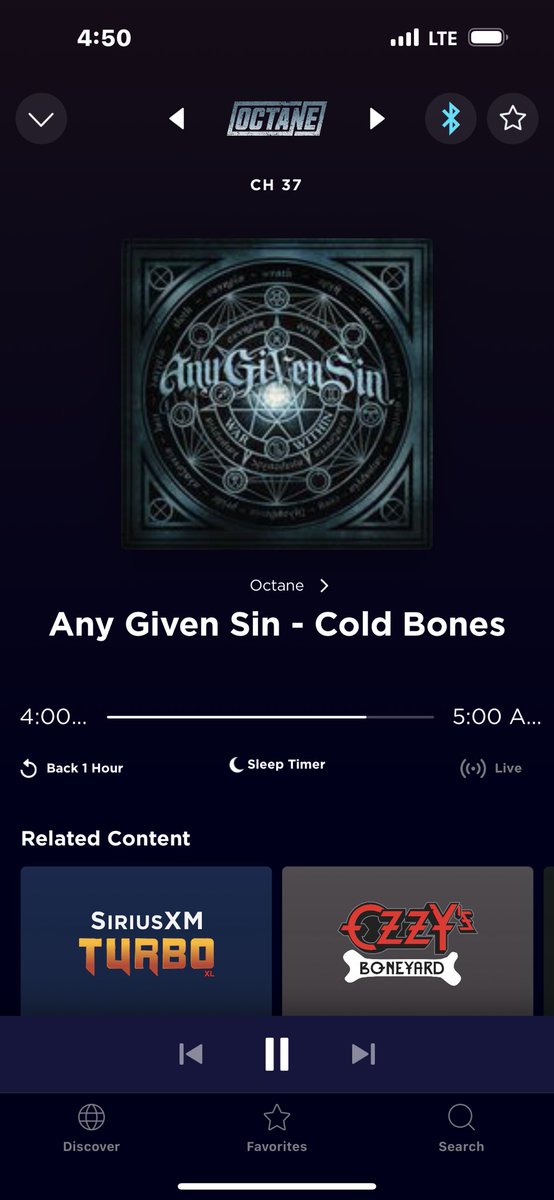 Thank you so much @SXMOctane  for playing @anygivensinband #coldbones  🤘🏻❤️🤘🏻