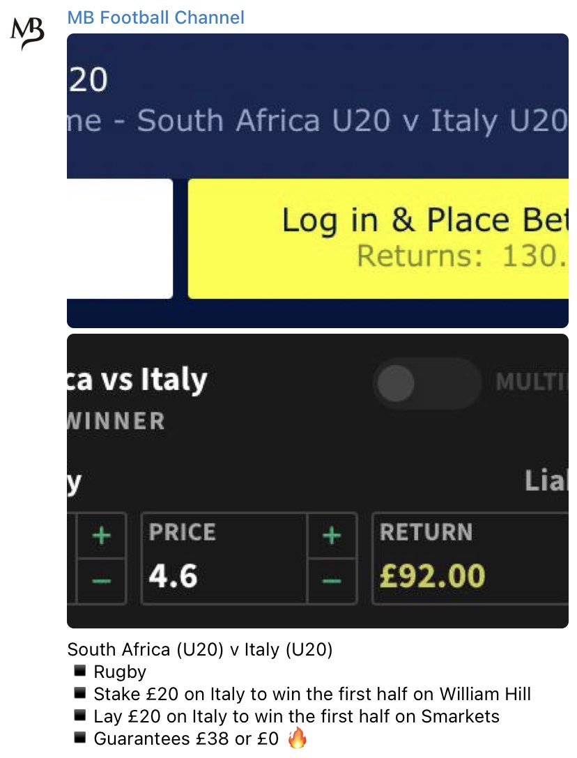 Stan4Chain's tweet image. Nice profit still being made in our Telegram 💰

5 bets posted yesterday one of which banked members £38 profit, a ROI of 42% 🔥

Making money from the bookies has never been easier with this one bet alone covering almost 4 months of our Telegram subscription service 🤯