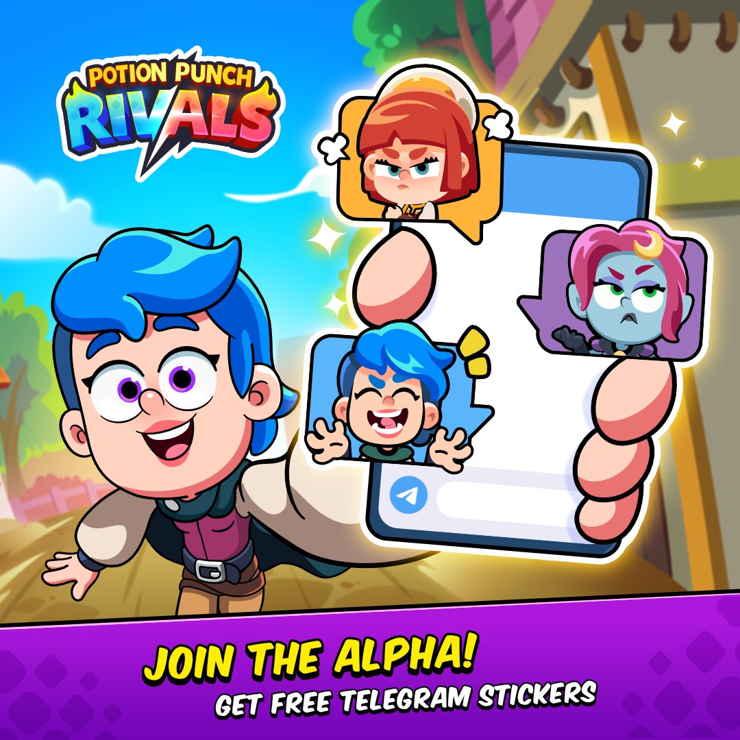 Get FREE Telegram stickers by joining the Potion Punch Rivals Alpha Test!

Be one of the first to play this epic showdown of potion brewing and shopkeeping! Sign up NOW! - potionpunchrivals.com

#Monstronauts #potionpunch #potionpunchrivals #alphatesting