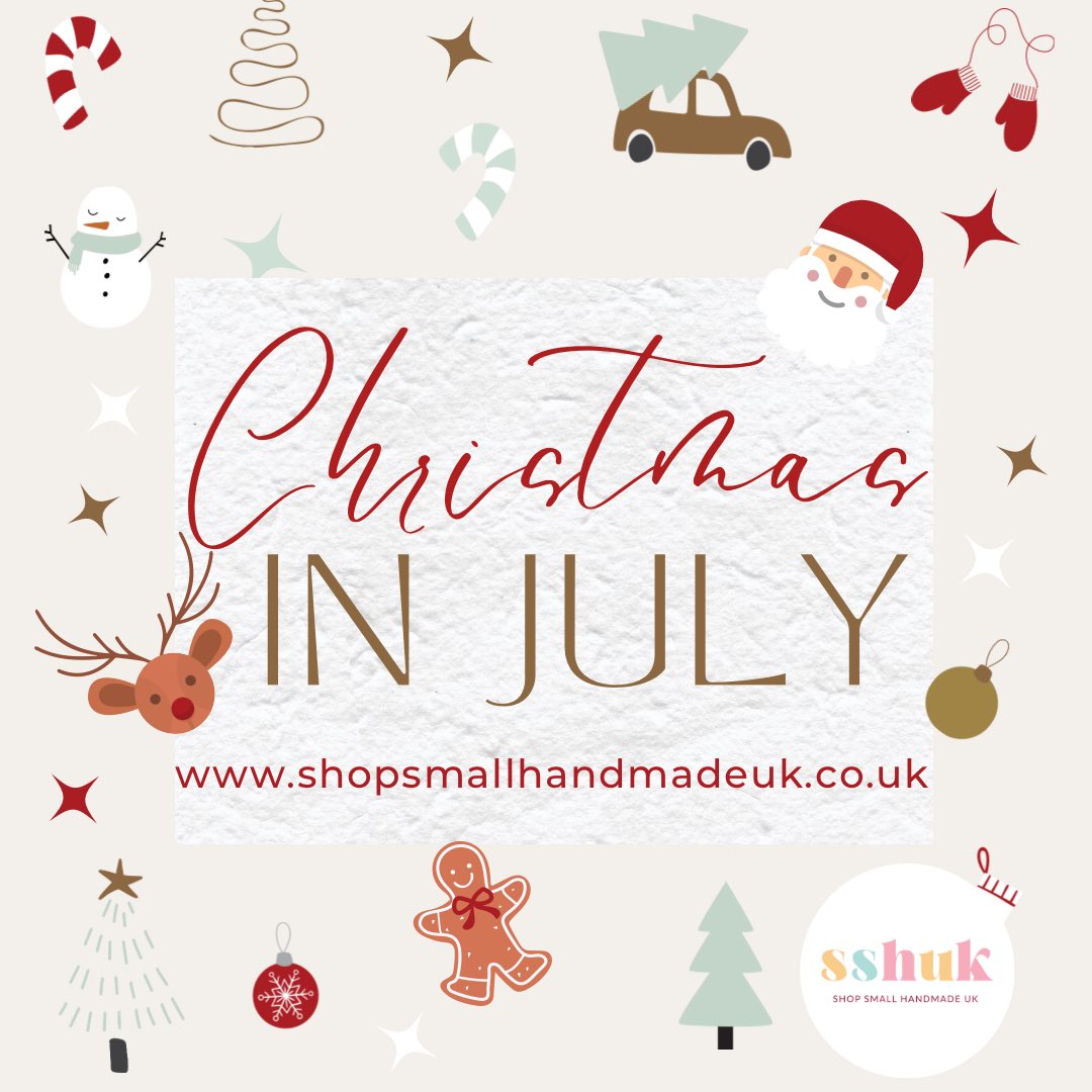 Starts tomorrow over at shopsmallhandmadeuk.co.uk Christmas in July shopping event.
#christmasinjuly #sshuk #EarlyBiz #supportsmallbusiness #SmallBusiness