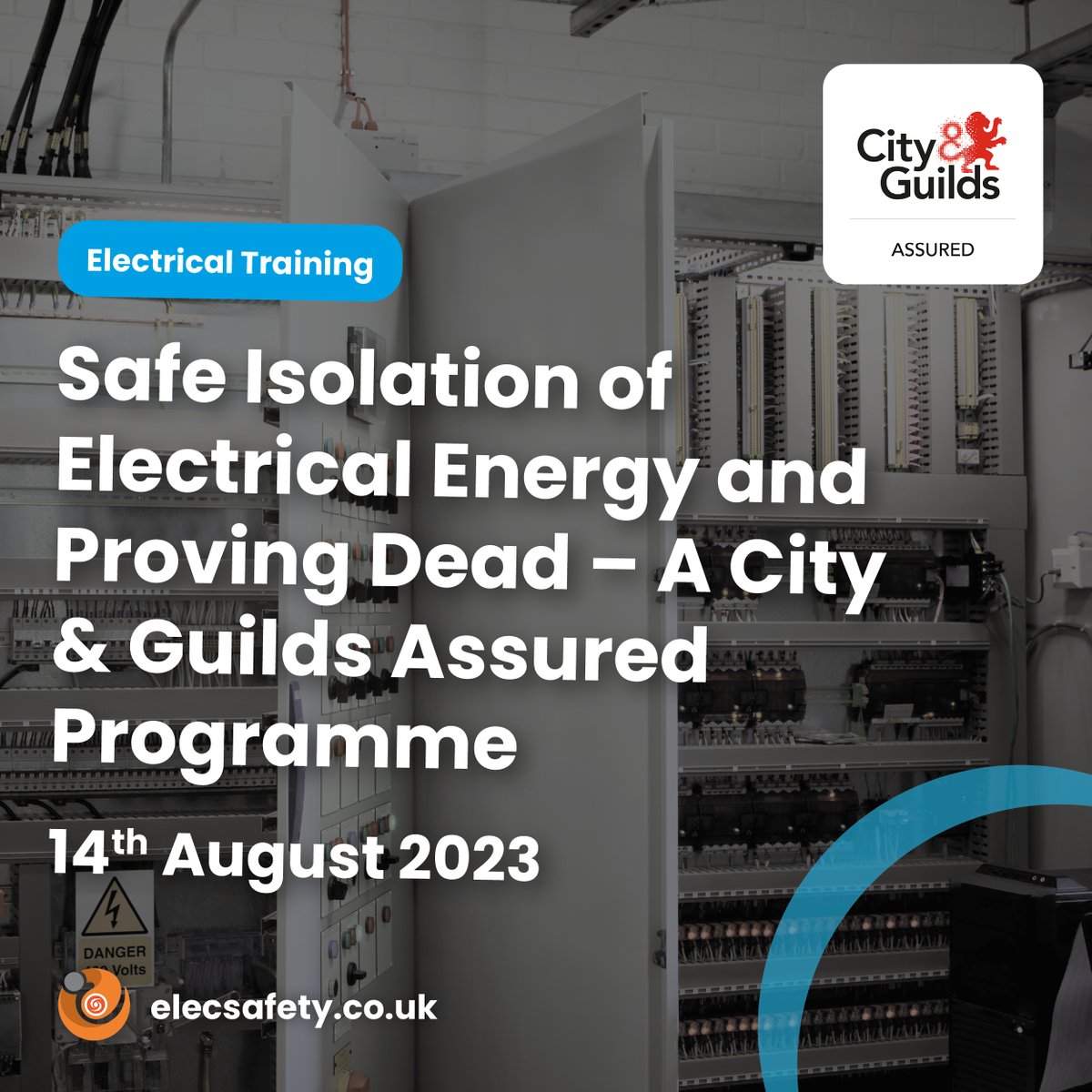elecsafety's tweet image. Safe Isolation of Electrical Energy and Proving Dead – A City &amp;amp; Guilds Assured Programme

14th August 2023 at our Rotherham Training Centre.

Book now: elecsafety.co.uk/courses/safe-i…

#electrical #training #competancy #hazards #reduce #exposure #management #safety