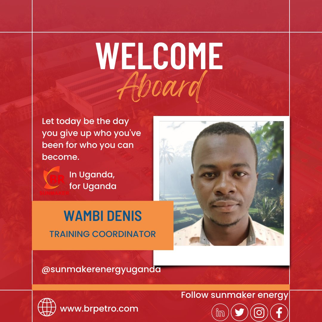 Welcome Aboard Wambi Denis. We're thrilled to have you join our team.
#opportunities #oilandgas #team #jobs2023 #hr #training