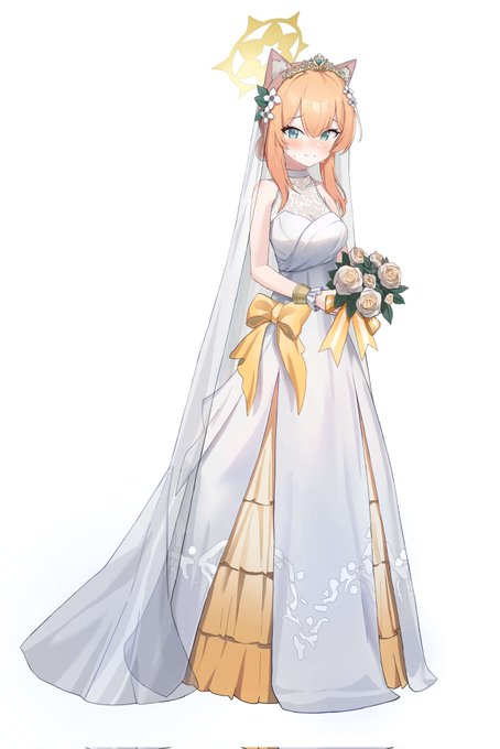 「breasts wedding dress」 illustration images(Latest)