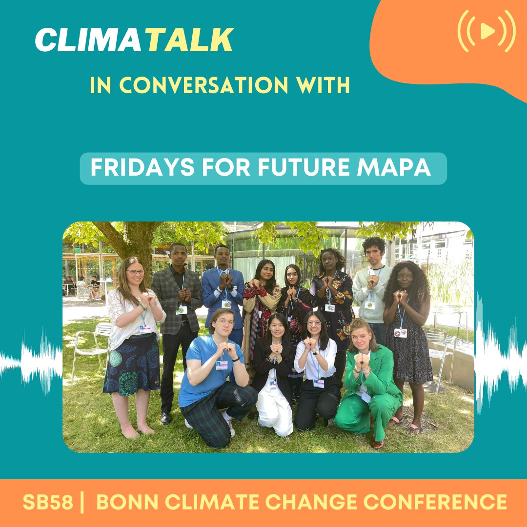 We spoke to <a href="/FFFMAPA/">Fridays For Future MAPA</a> at SB58 in Bonn! 

🎙️ “I don’t care if I’m part of this room if I’m not being heard.”

Check out the interview here: instagram.com/reel/CuC5bjRgt…

#ClimateAction #FridaysForFuture #ClimateJustice #ClimateActionNow #LossAndDamage