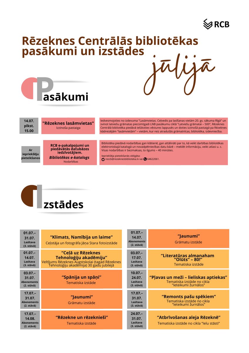 rezcb's tweet photo. Kas gaidāms jūlijā. https://t.co/q8A4JTy8ky