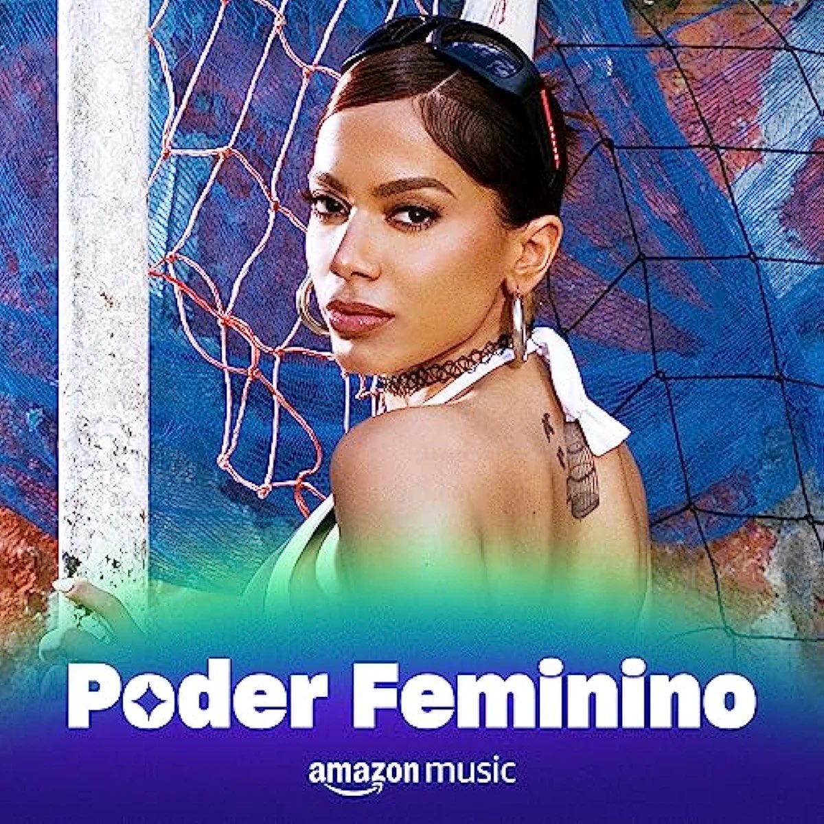 Anitta is on the cover of Amazon Music’s “Pop Mix” and “Poder Feminino” playlists with “#FunkRave ” at #1.