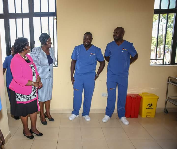 HomabayHealth's tweet image. Prof. @OliveMugenda offers referral, health technology and staff training support to Hon. @gladyswanga for healthcare transformation in Homa Bay County. #EndlessPotential...