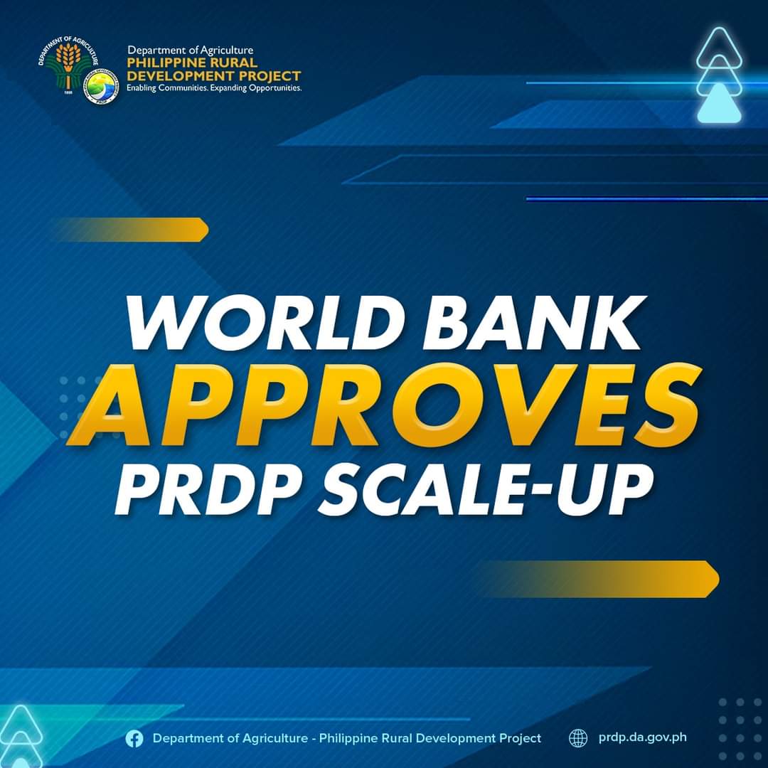 GrowlHarhar's tweet photo. The World Bank’s (WB) Board of Executive Directors of the International Bank of Reconstruction and Development (IBRD) has approved the loan for the Department of Agriculture – Philippine Rural Development Project (DA-PRDP) Scale-Up.
#PBBMgoodNEWS
#DAPRDP
#FoodSecurity https://t.co/IgocfUtxBp