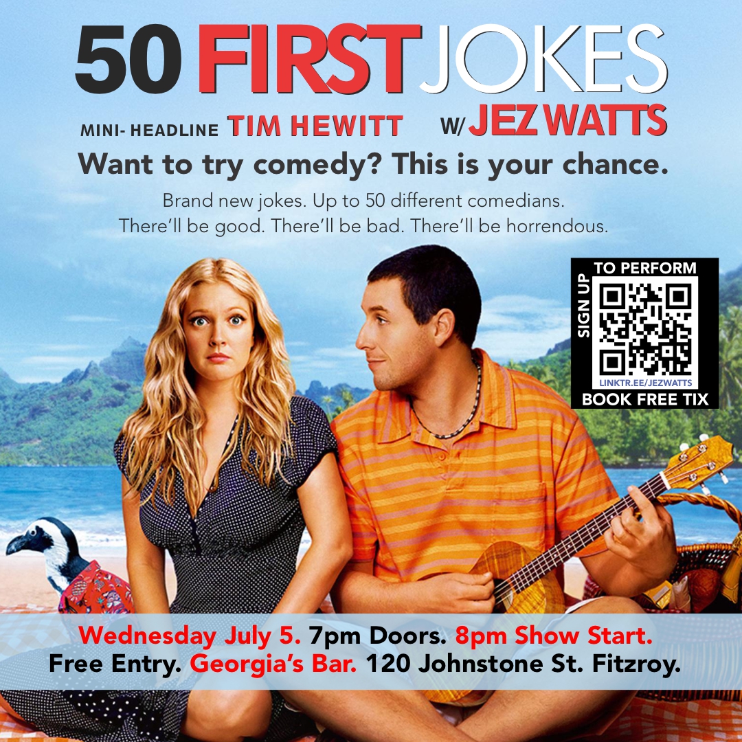 National tour August + 50 First Jokes Melbourne next week - mailchi.mp/ba7935cc1f68/j…