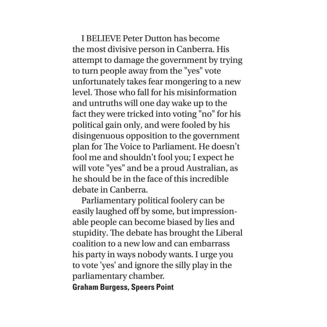 mrgarymatthews's tweet image. I am #VotingYes these letters comport with my position