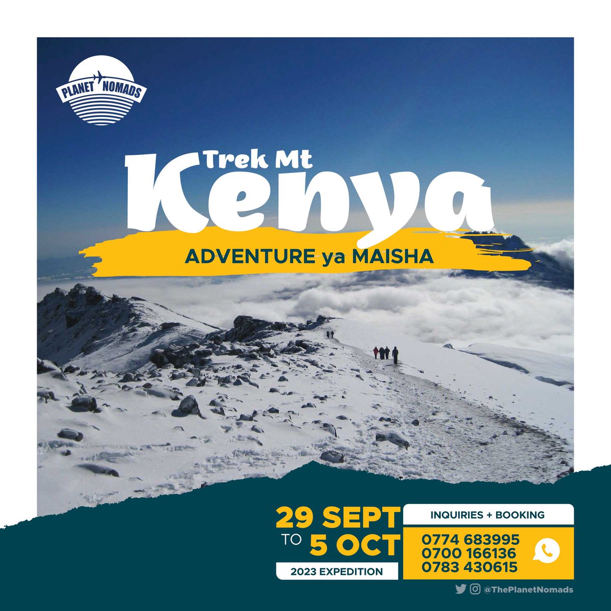 @wekesa_amos For the outdoor junkies, this is your opportunity to trek #MtKenya. Book now.