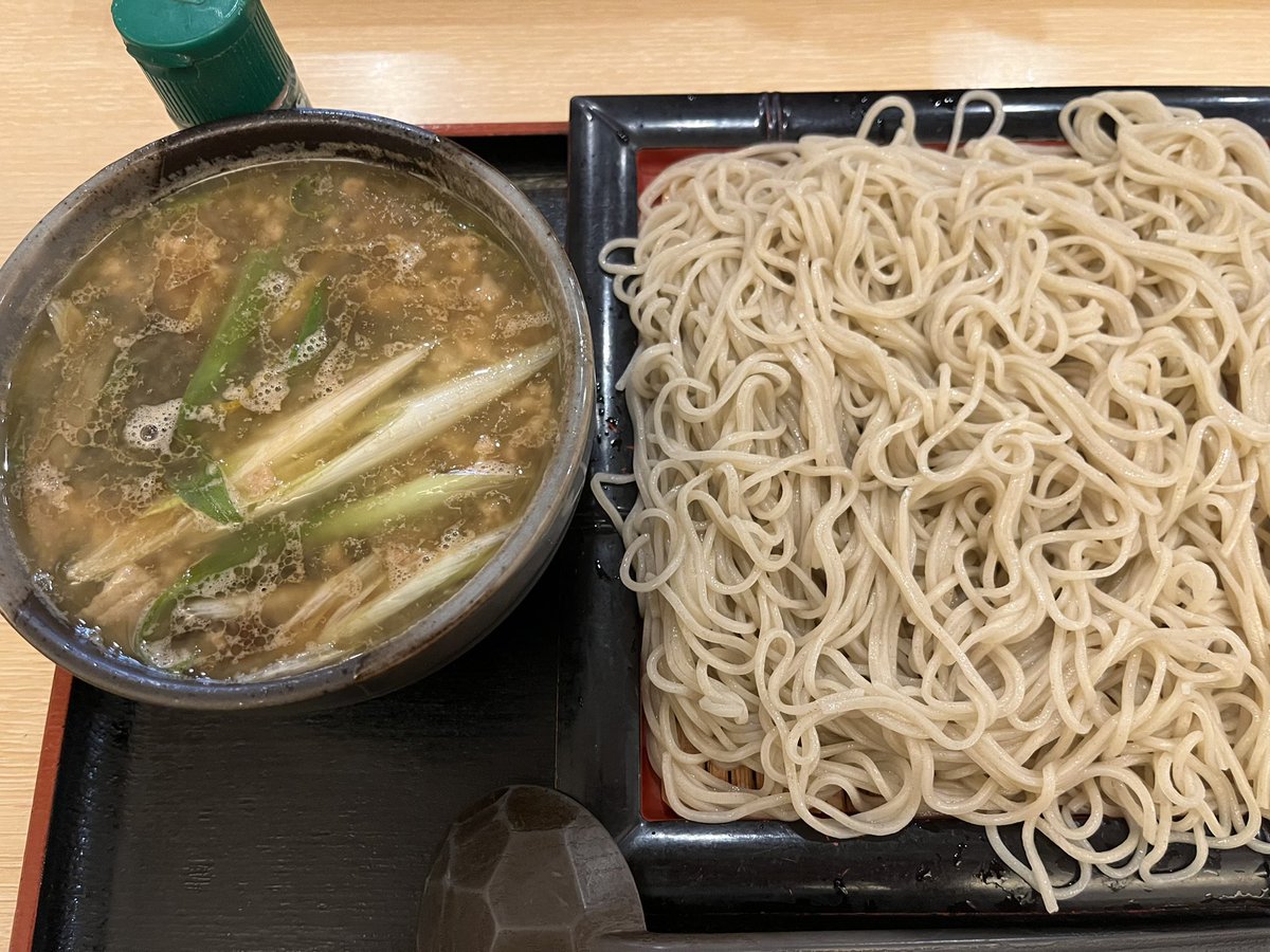 正直家は背脂鶏せいろ一択です
#登別イオン #登別ランチ #蕎麦