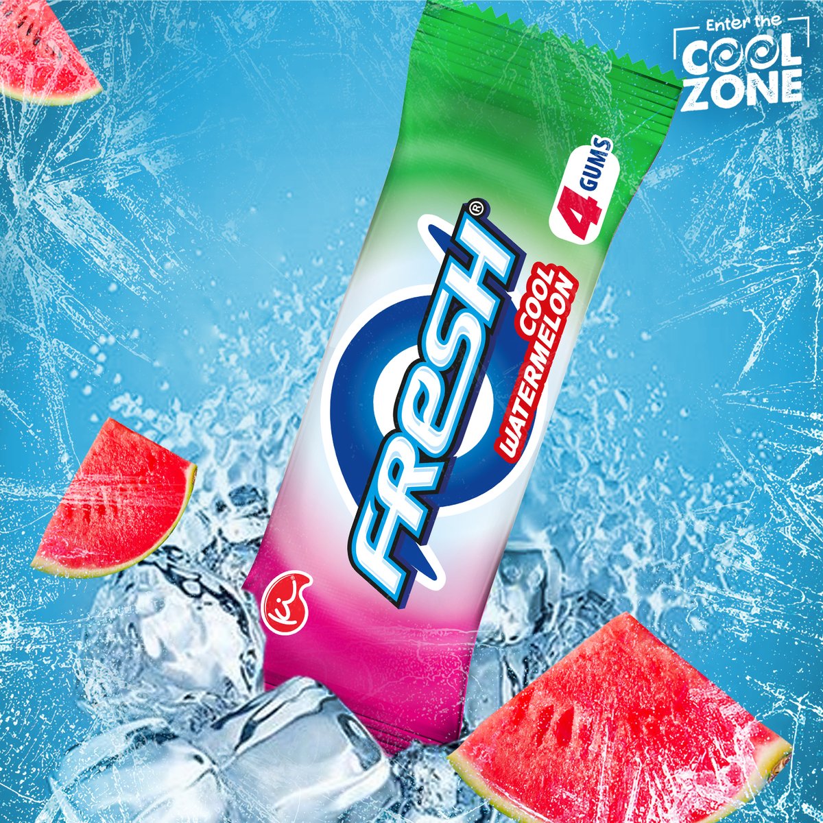 Whoa, look at the time: it’Gum O’Clock! Make your Friday mouthwatering with Fresh Watermelon. #EnterTheCoolZone #FreshChewingGum