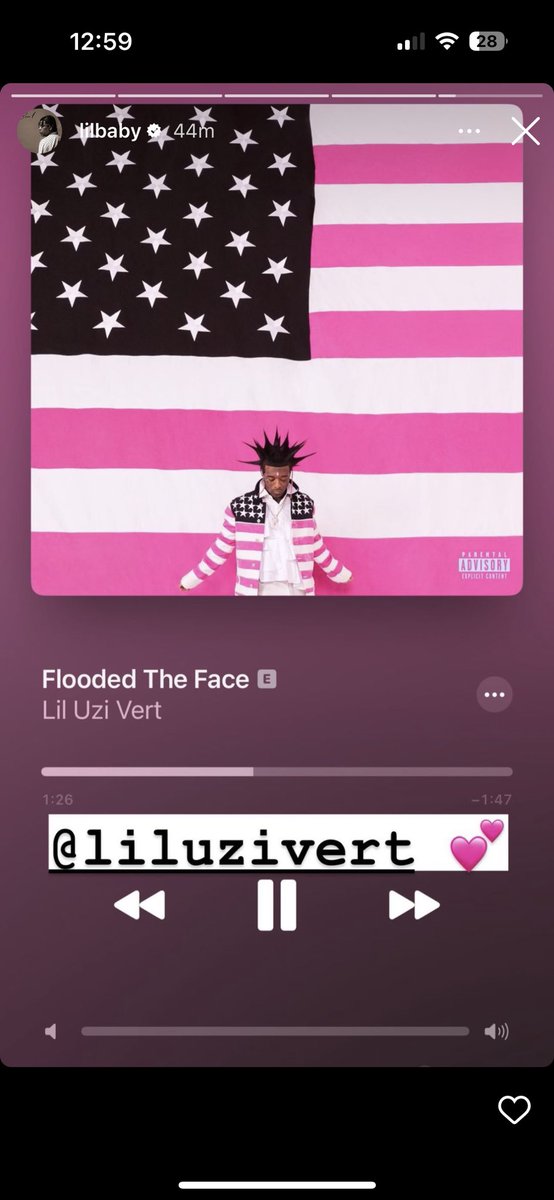 cornski's tweet photo. lil baby had the volume on for his song and then muted uzi’s LMFAOOO?? https://t.co/fPZAUmxNdf