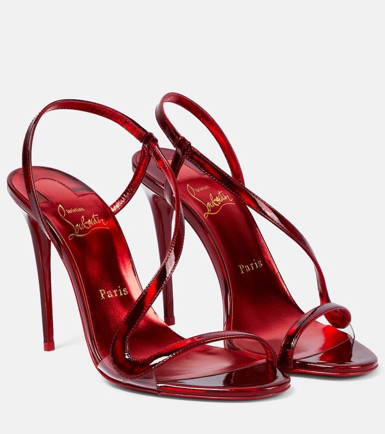 Cherry Red Rosalie Patent Leather Sandals - $895.00