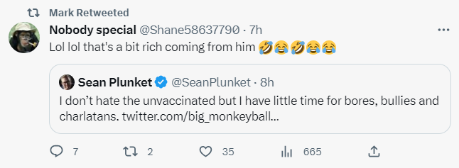 comms24_c24's tweet image. Sean Plunket outed as a bit rich. Arrest vaxx pushers. Fire up Nuremberg2 #SeanPlunket #Nuremberg2NOW #arrest_vaxx_pushers #ban_covid_vaccine