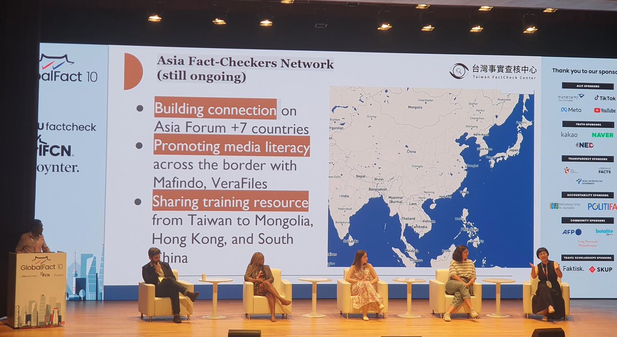 The Rise and Transformative Role of Fact-Checking Networks around the Globe. LatinAmerica, Asia, Africa and Europe. #GlobalFact10 #Seoul.