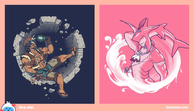 NEW! We've got Hunkeologist designed by  and Wet Look designed by  both #dailytees available for 24 hours only at theyetee.com