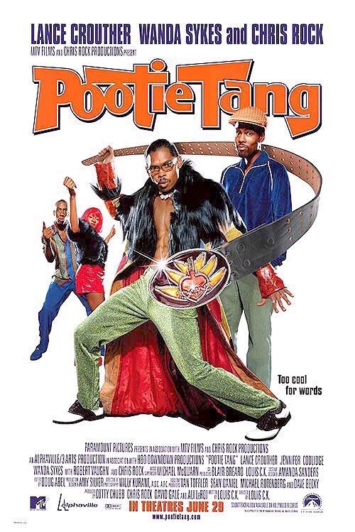 FilmNewsNos's tweet photo. 🎬MOVIE HISTORY: 22 years ago today, June 29, 2001, the movie ‘Pootie Tang’ opened in theaters!
#LanceCrouther #JBSmoove #JenniferCoolidge #WandaSkyes #RobertVaughn #ChrisRock #RegECathey #JDWilliams #MarioJoyner @attell #LauraKightlinger #RickShapiro #MissyElliott https://t.co/DfnpCDo9r8