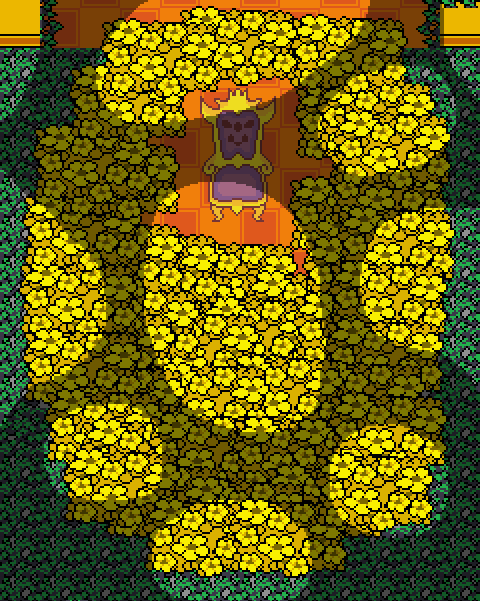 DeathBattleZeal's tweet photo. Only Toby Fox could have me staring at this image and thinking, "Does this count as grass...." https://t.co/2oqBeTpygT