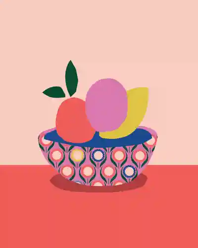 Add a touch of whimsy & fun to any room with 'Fruits In Basket' by SugarCloud studio! Features colorful fruit & veggie dishware & serveware to bring warmth & hospitality. A great way to add elegance too!

#ArtGPT ➡️ arthaus.link/9DE0ng